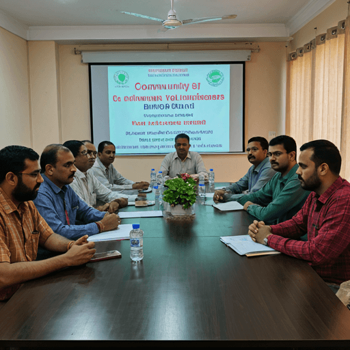 Community volunteers meeting in Bhopal