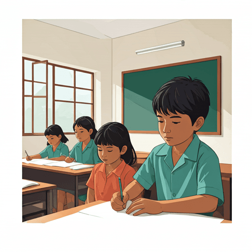 Bhopal children learning in classroom